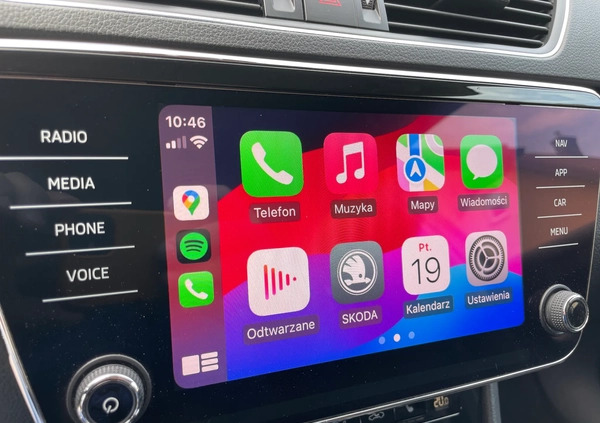 Skoda Superb cena 79900 przebieg: 153000, rok produkcji 2019 z Brzeszcze małe 781